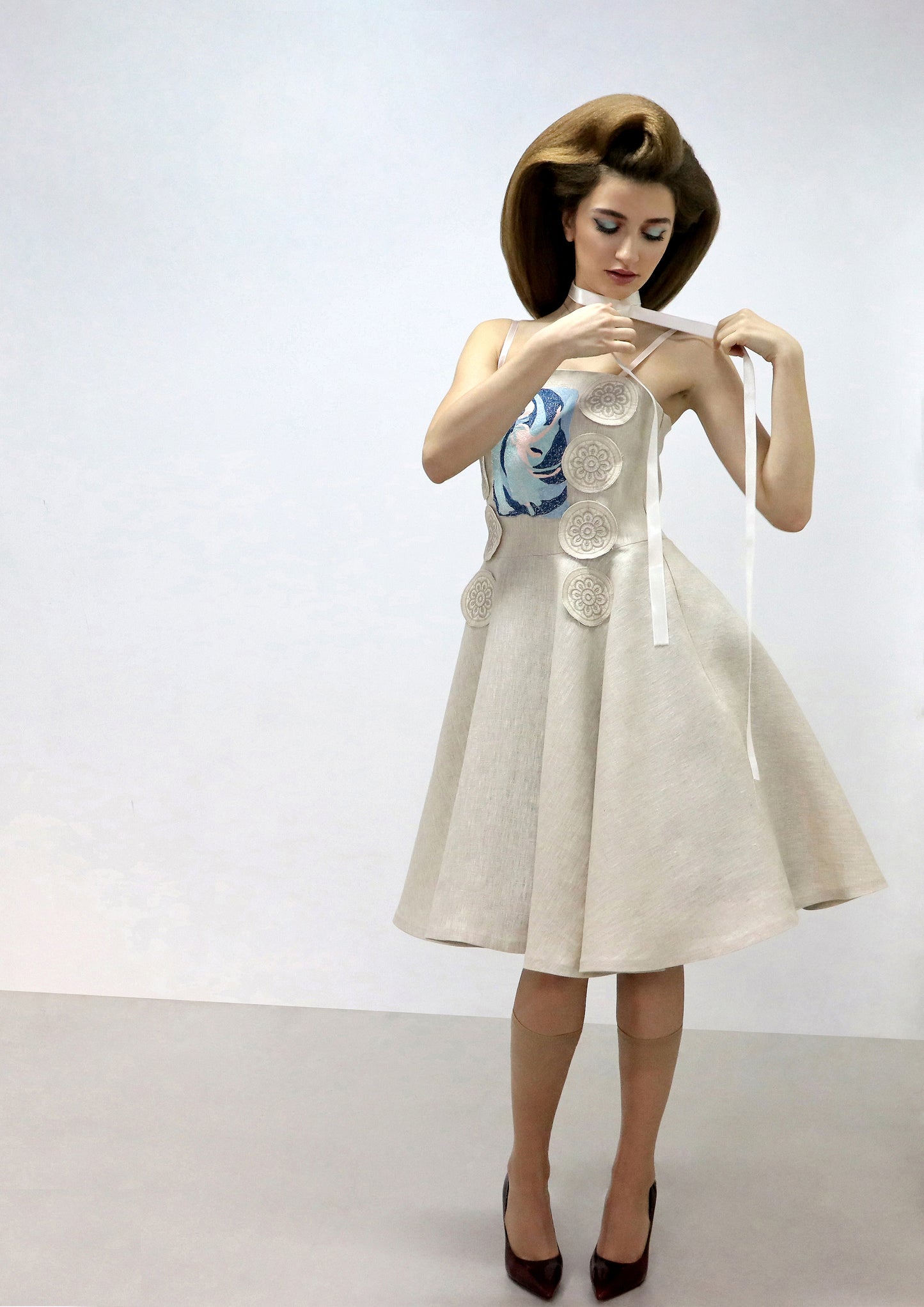 new BETWEEN HEAVEN AND EARTH soft beige ballet dress