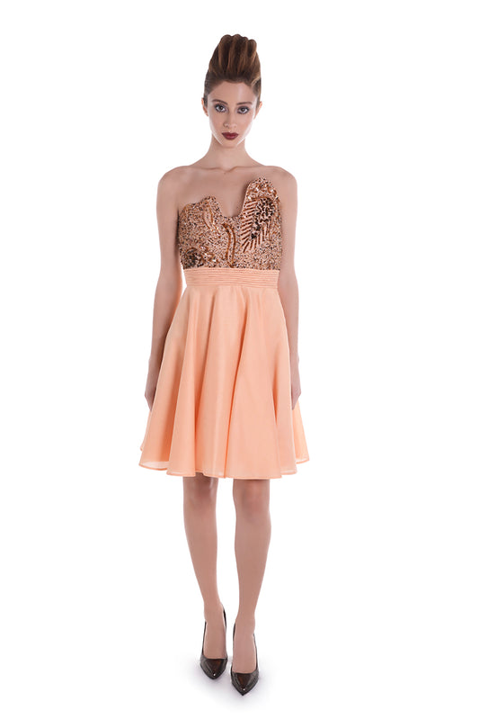 STAR DUST orange dress