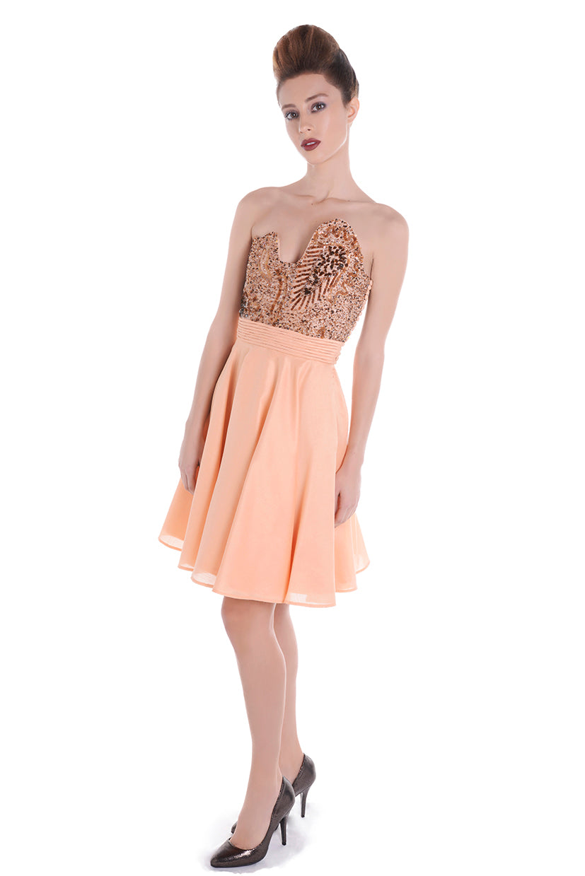 Robe orange STAR DUST