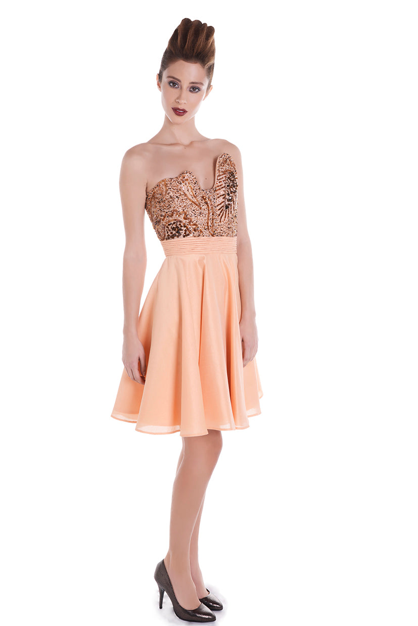 Robe orange STAR DUST