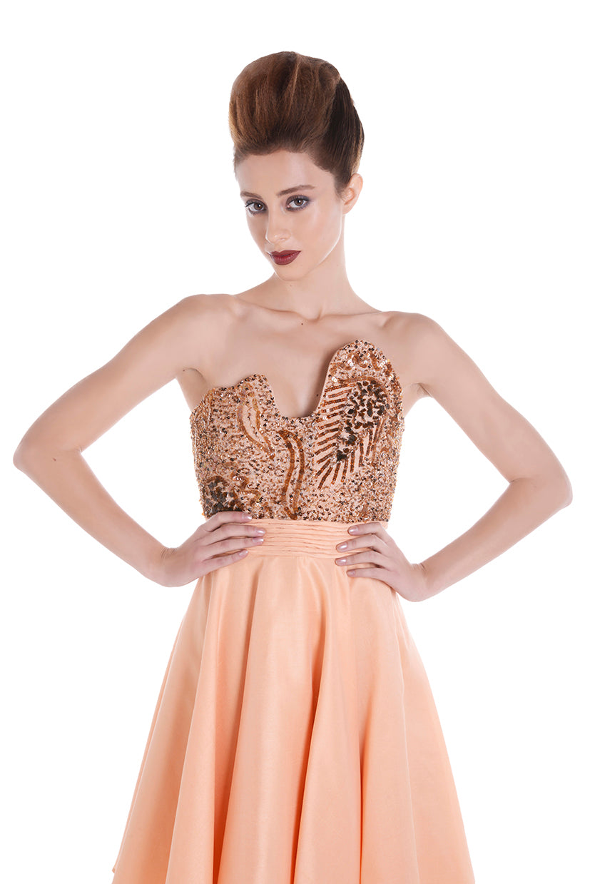 Robe orange STAR DUST