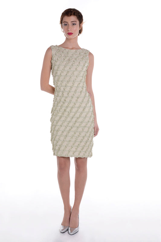 MARIE ANTOINETTE green diagonals dress