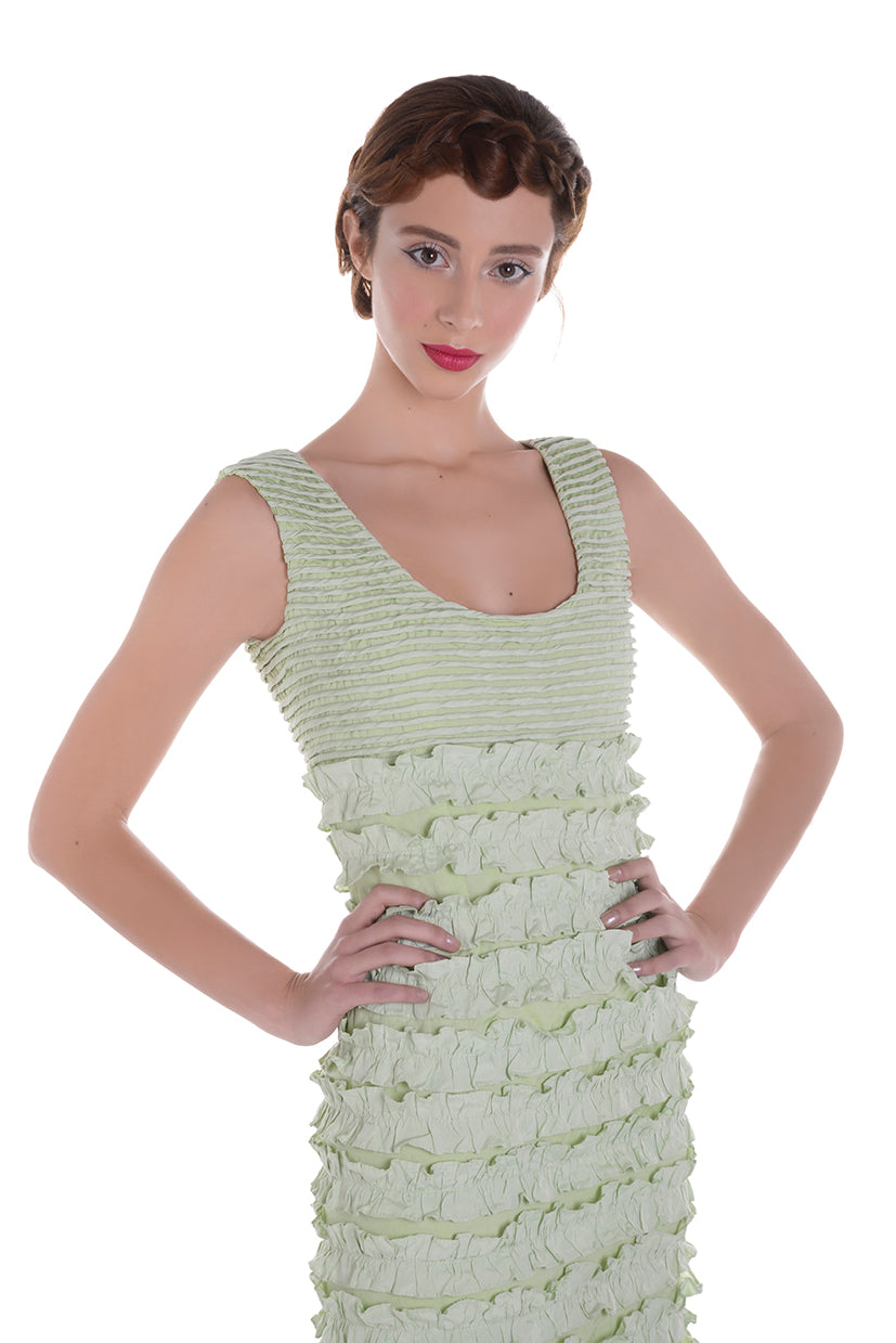 Robe vert poudré MARIE ANTOINETTE