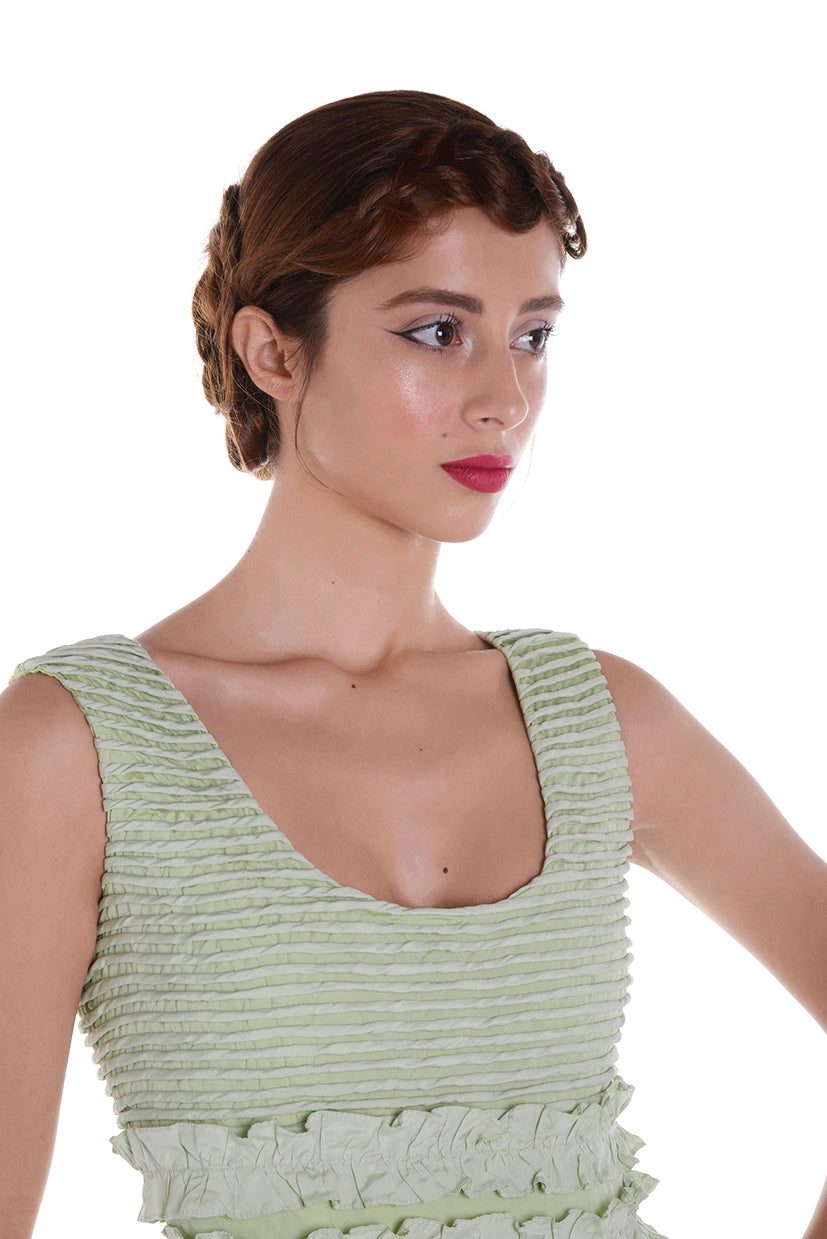 Robe vert poudré MARIE ANTOINETTE