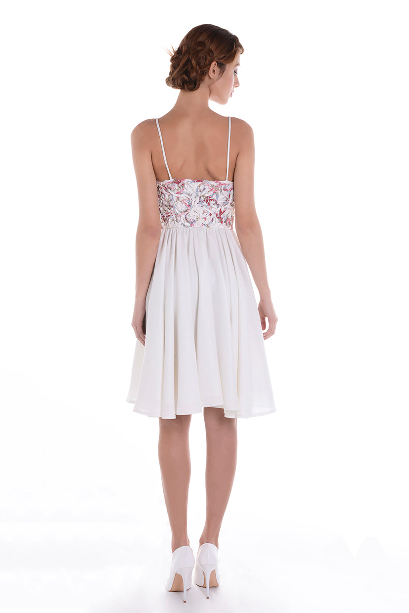 Robe en filet rose MARIE ANTOINETTE