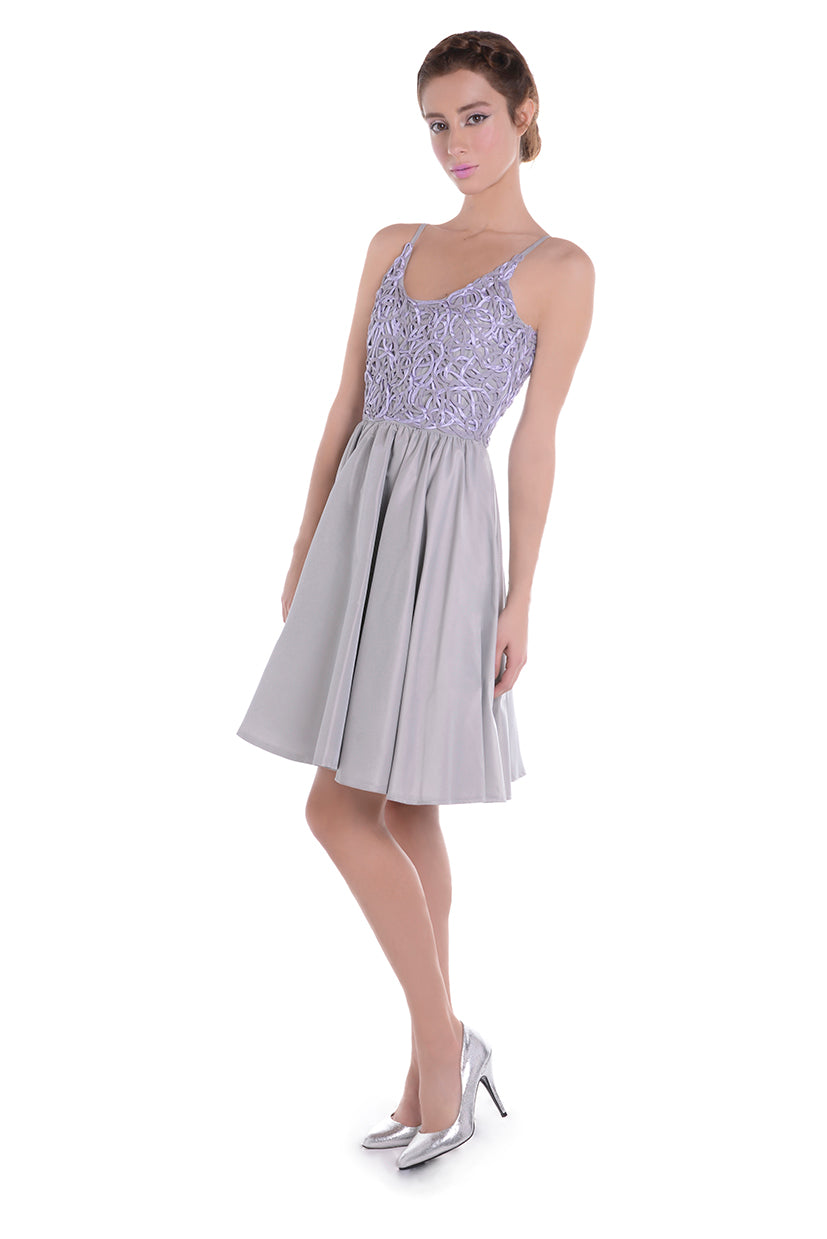 Robe en filet lilas MARIE ANTOINETTE