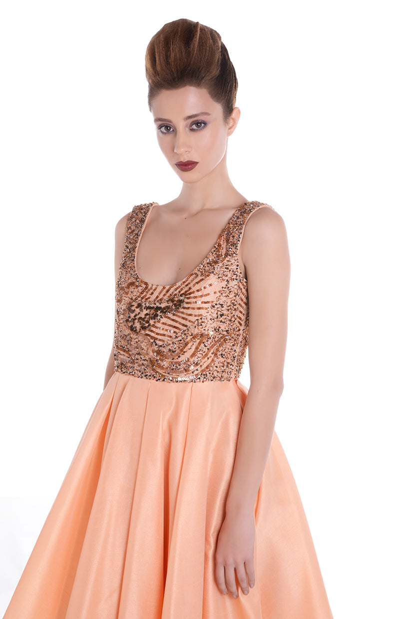 Robe orange STAR DUST