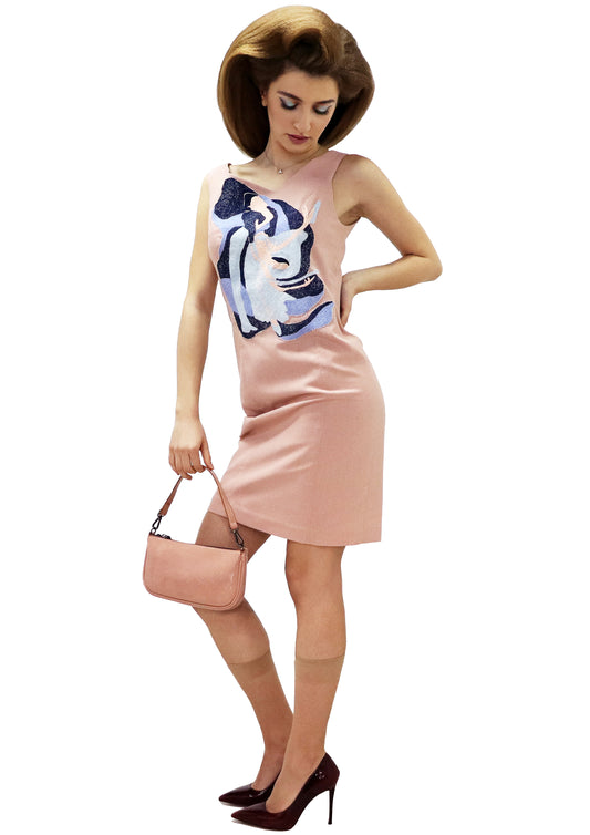 BETWEEN HEAVEN AND EARTH dusty pink ballet dress
