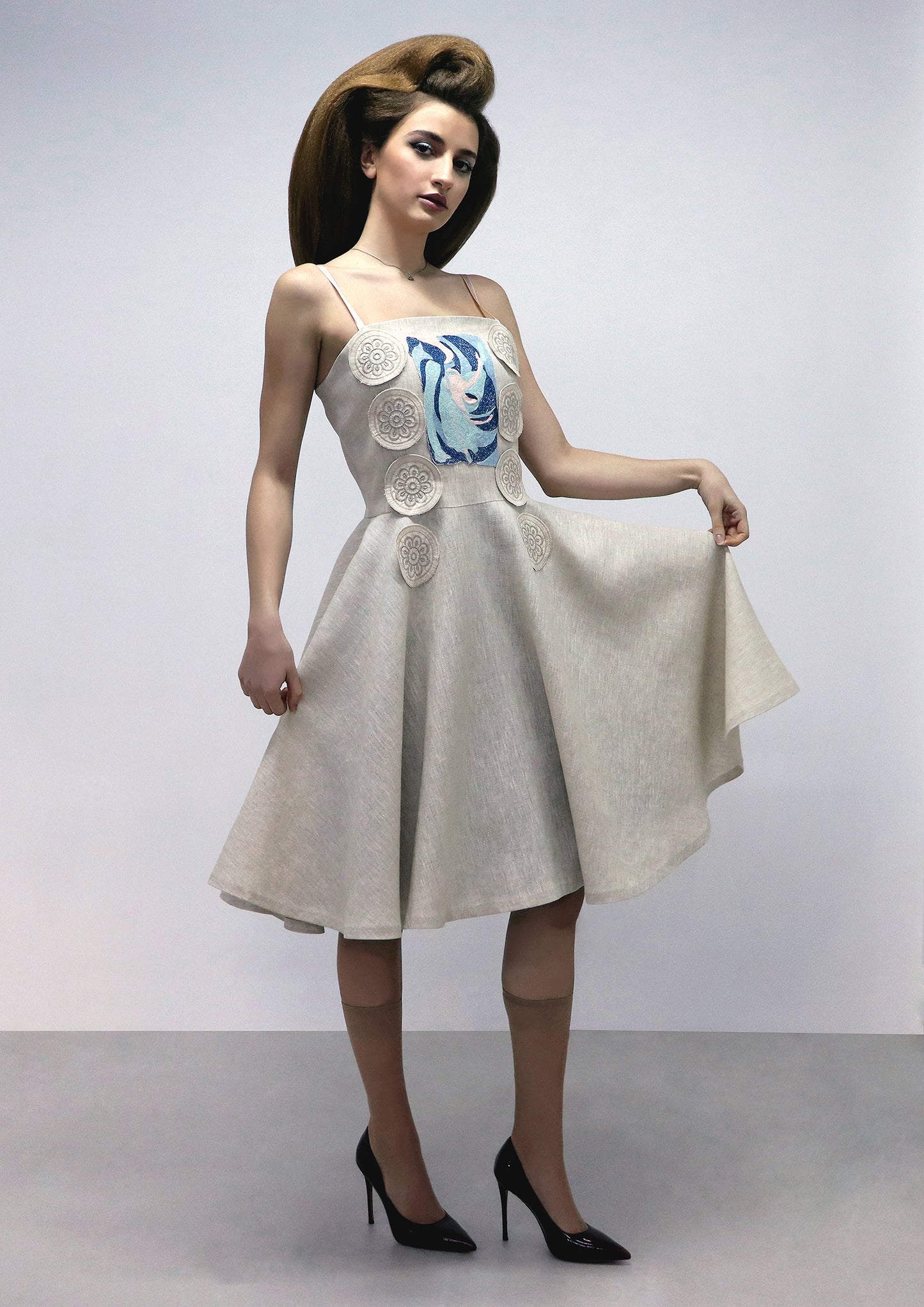 new BETWEEN HEAVEN AND EARTH soft beige ballet dress